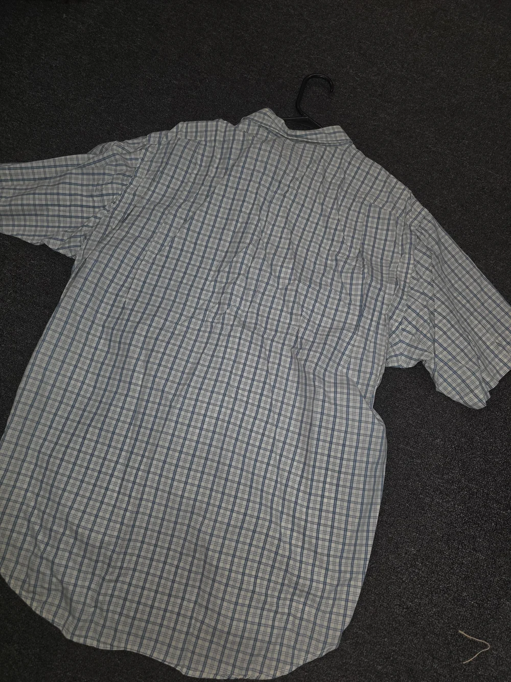 Polo Jeans Co Ralph Lauren Men’s Blue Plaid Short-Sleeve Button-Down Shirt